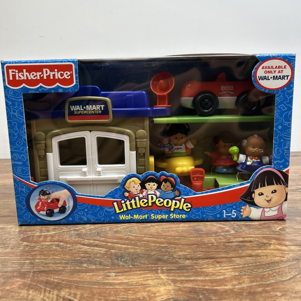 2005 Fisher Price Little People Wal-Mart Super Store Sealed New in Box J7735